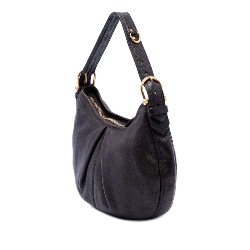 Burberry Small Leather Malika Hobo Brown Leather Very good - Back View