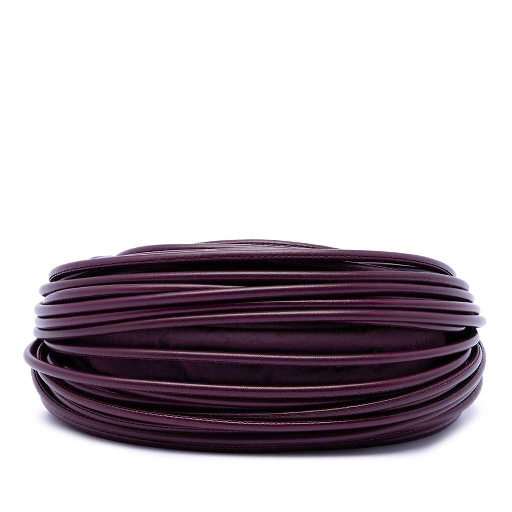 Bottega Veneta Mini Nappa Tubular Double Knot Bag Purple Leather Very good condition - Inside View