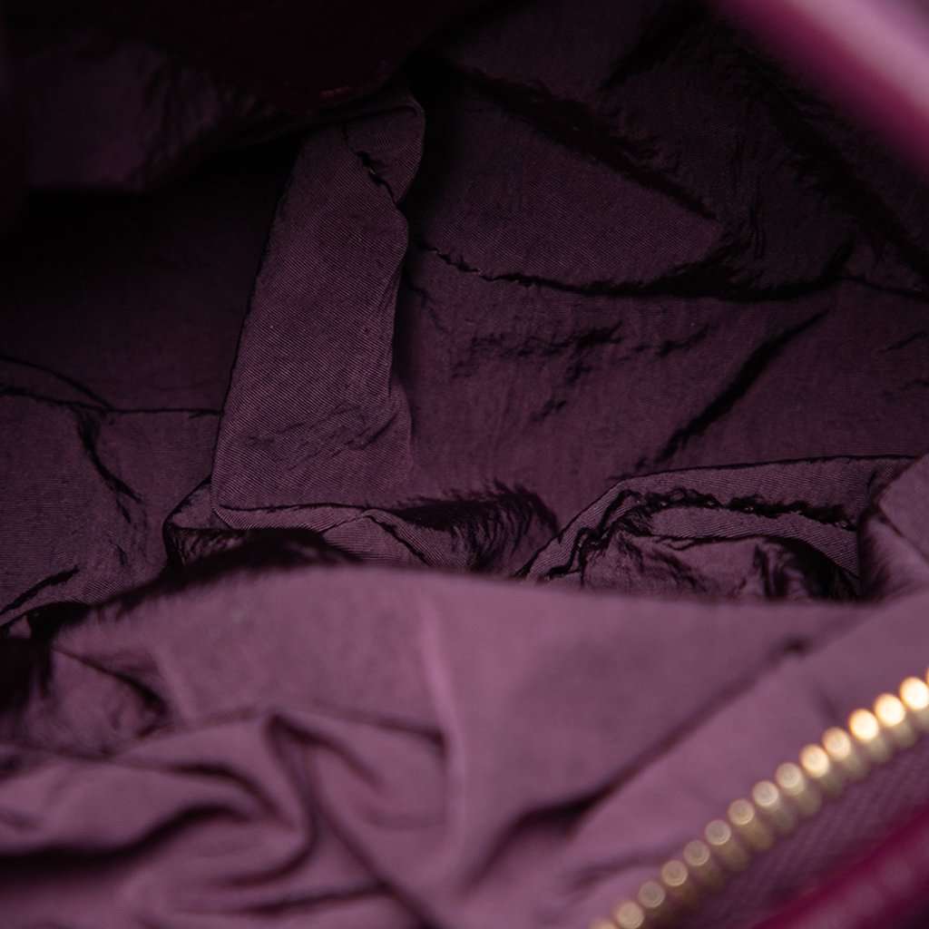 Bottega Veneta Mini Nappa Tubular Double Knot Bag Purple Leather Very good condition - Model View