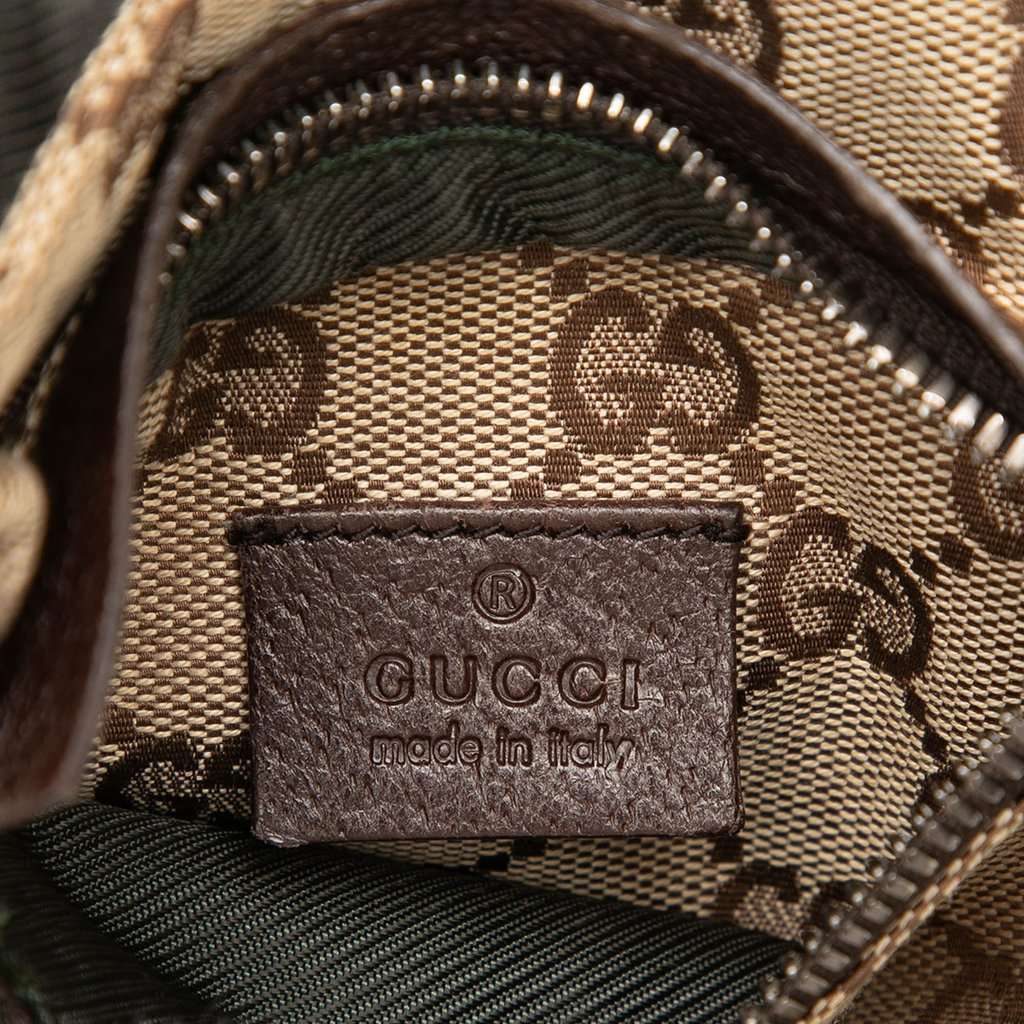 Gucci GG Canvas Double Pocket Belt Bag Beige Very good condition - Box View