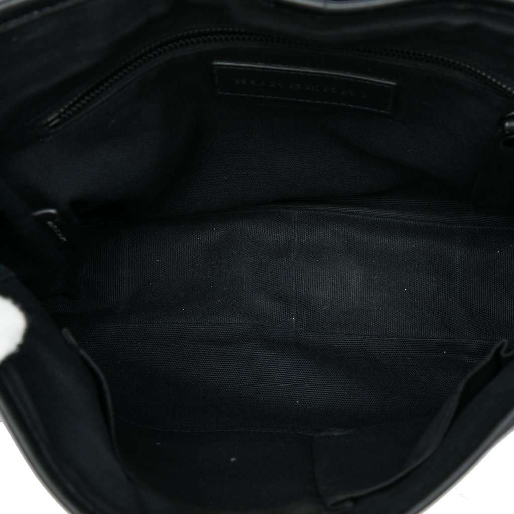 Burberry Smoke Check Coated Canvas Crossbody Brown Very good - Model View