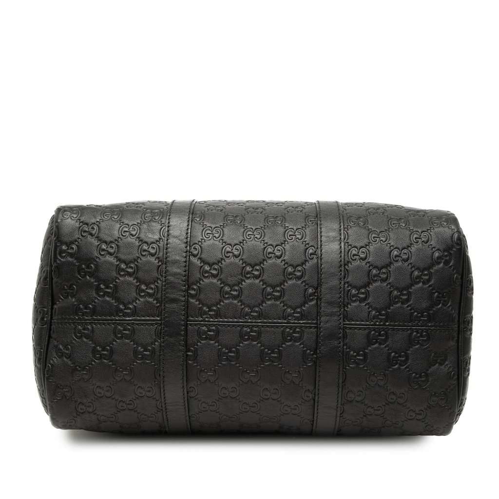 Gucci Medium Guccissima Joy Boston Bag Black Leather Very good - Inside View