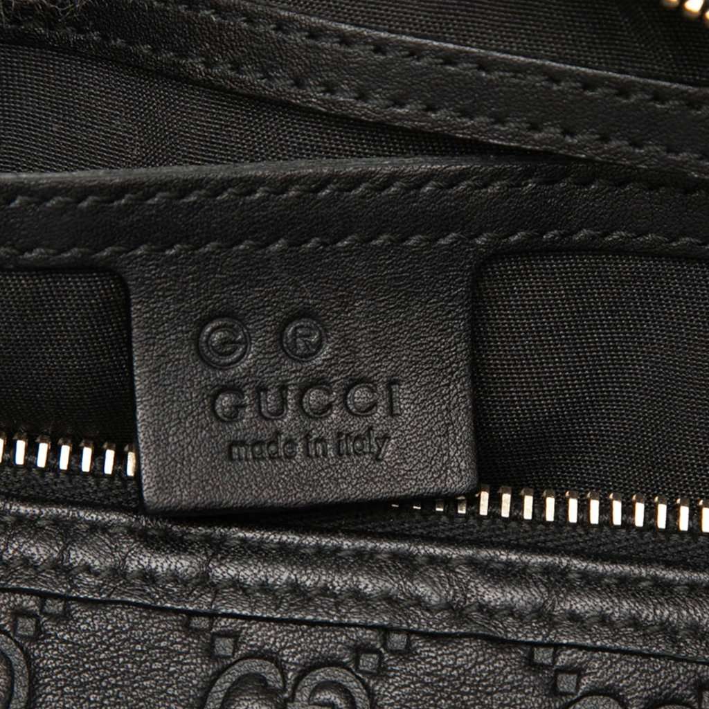 Gucci Medium Guccissima Joy Boston Bag Black Leather Very good - Box View