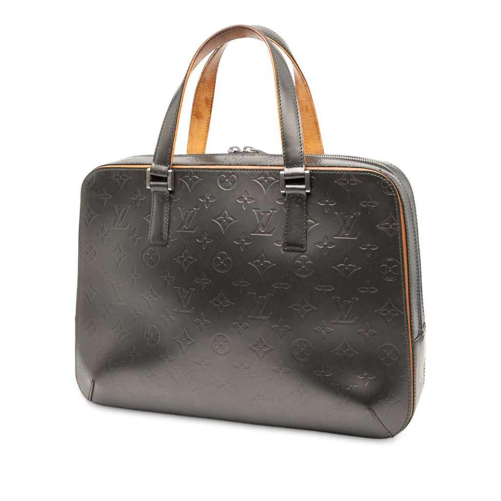 Louis Vuitton Monogram Mat Malden Brown Leather Good - Back View
