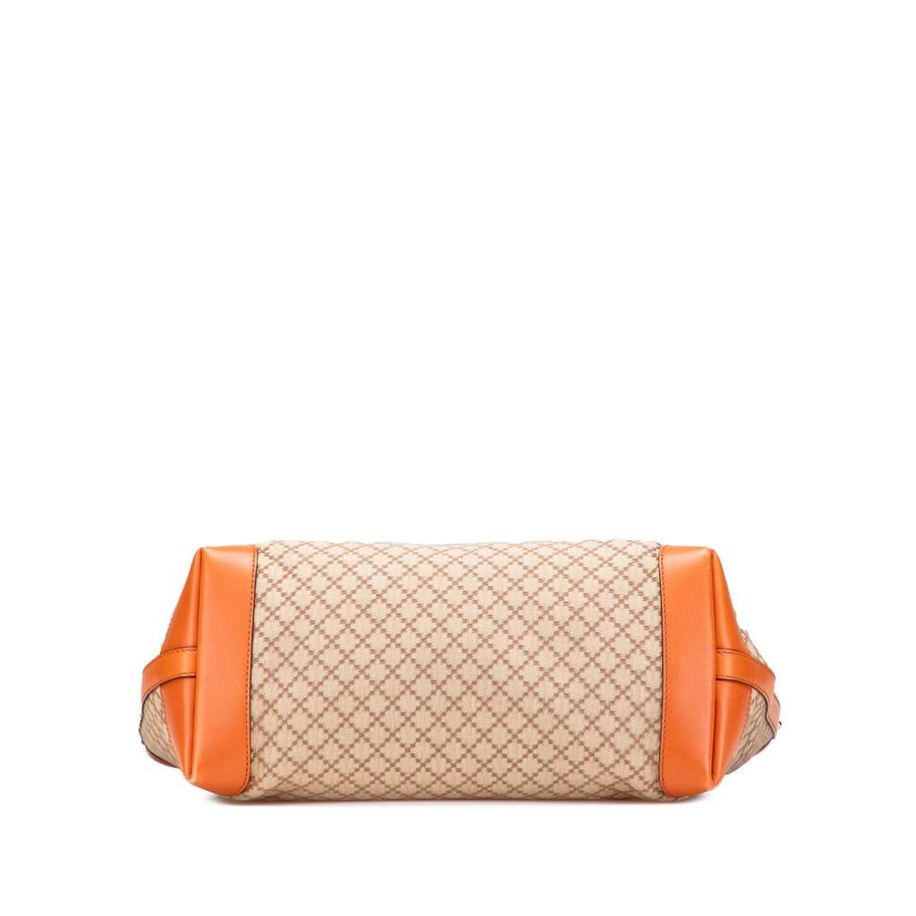 Gucci Medium Diamante Canvas Craft Tote Beige Very good - Inside View