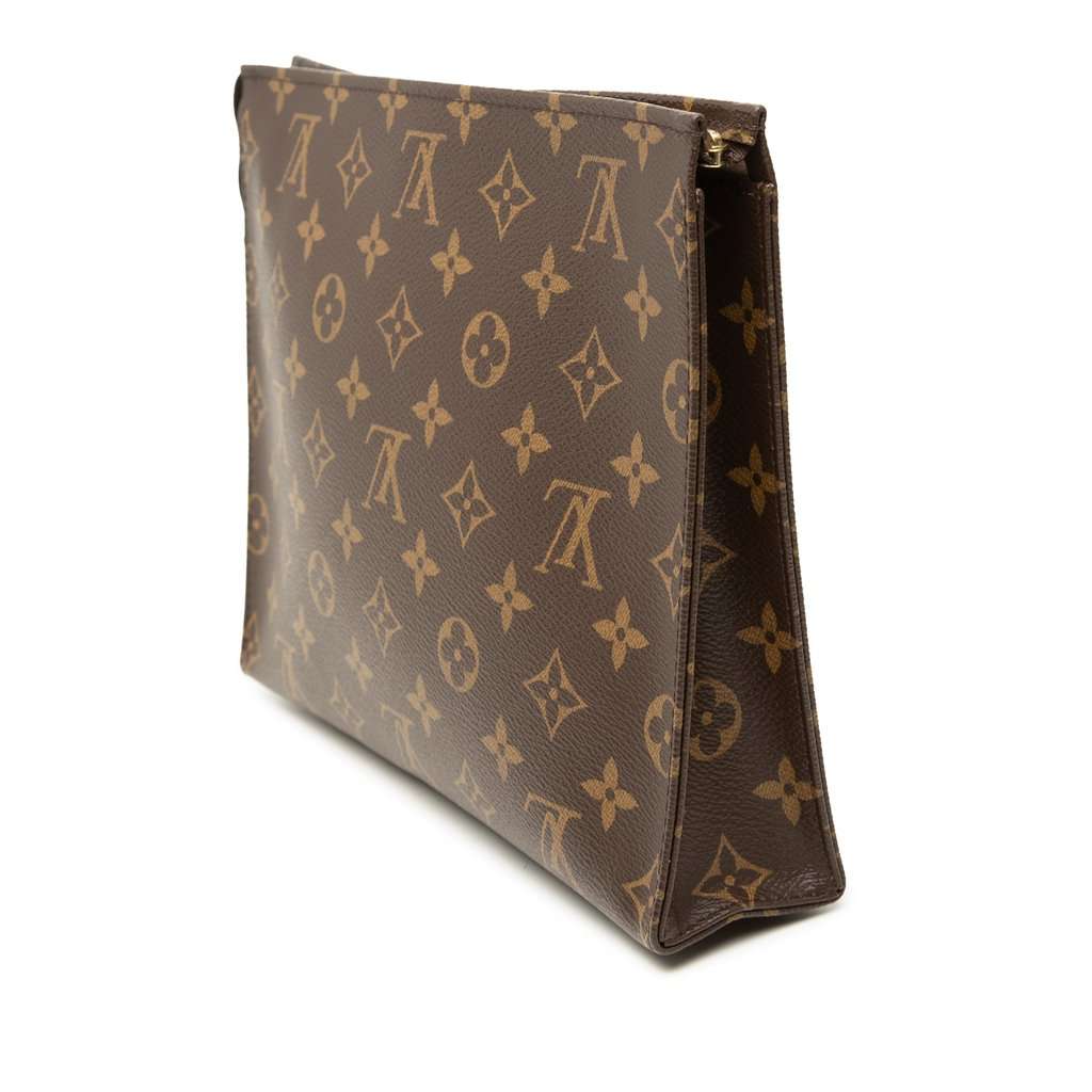 Louis Vuitton Monogram Toiletry Pouch 26 Brown Very good condition - Back View