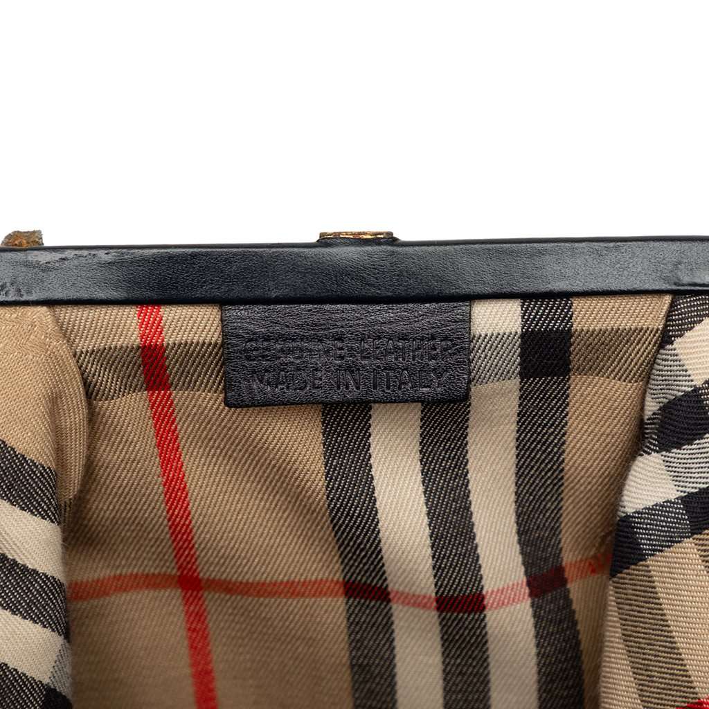 Burberry Leather Satchel Black Leather Good - Box View