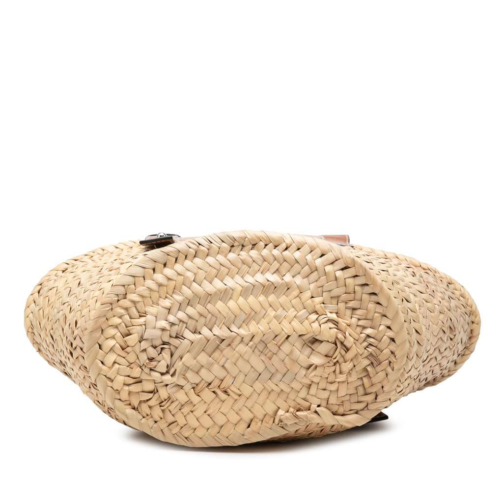 LOEWE Small Raffia Anagram Basket Tote Beige Very good condition - Inside View