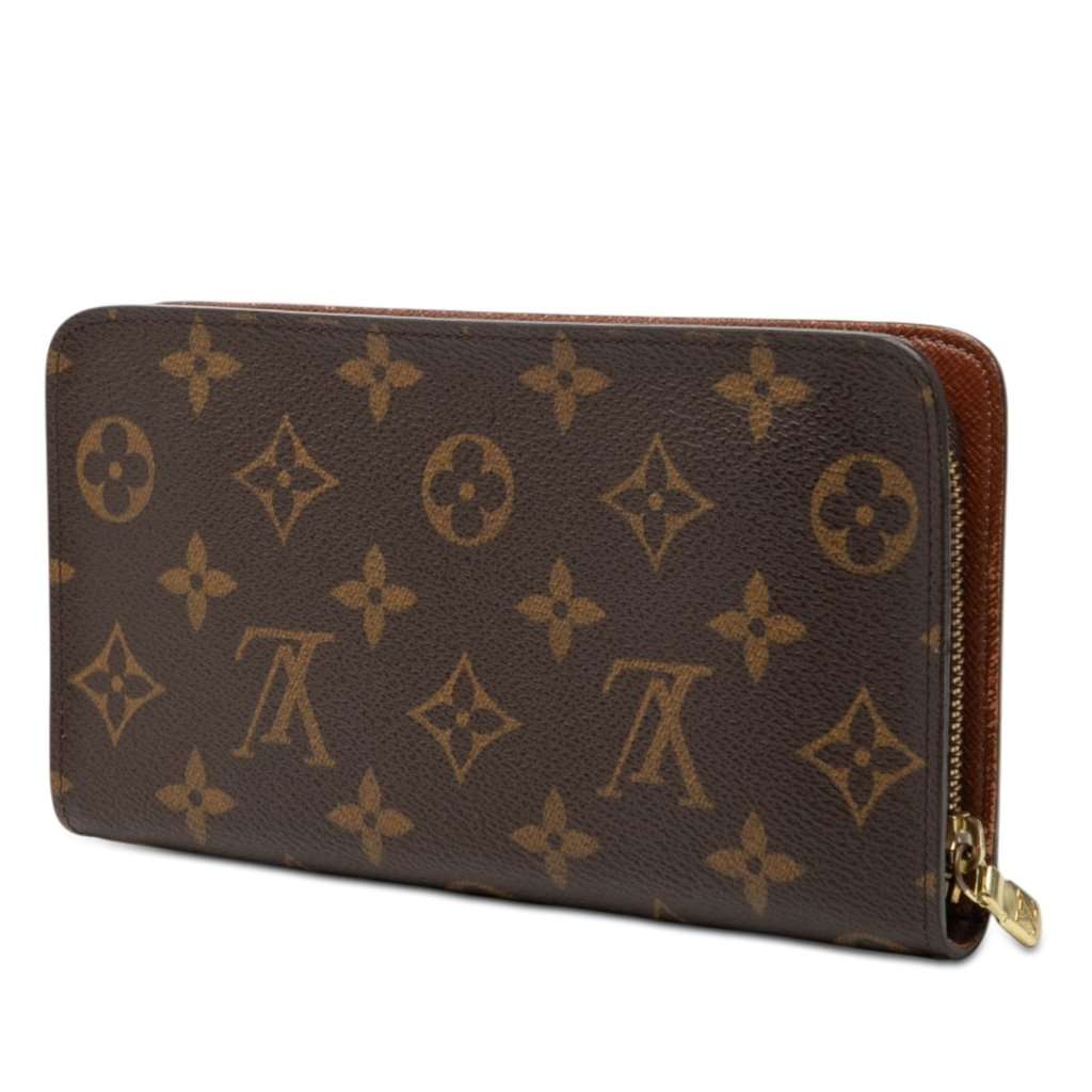 Louis Vuitton Monogram Porte Monnaie Zippy Long Wallet Brown Very good condition - Back View