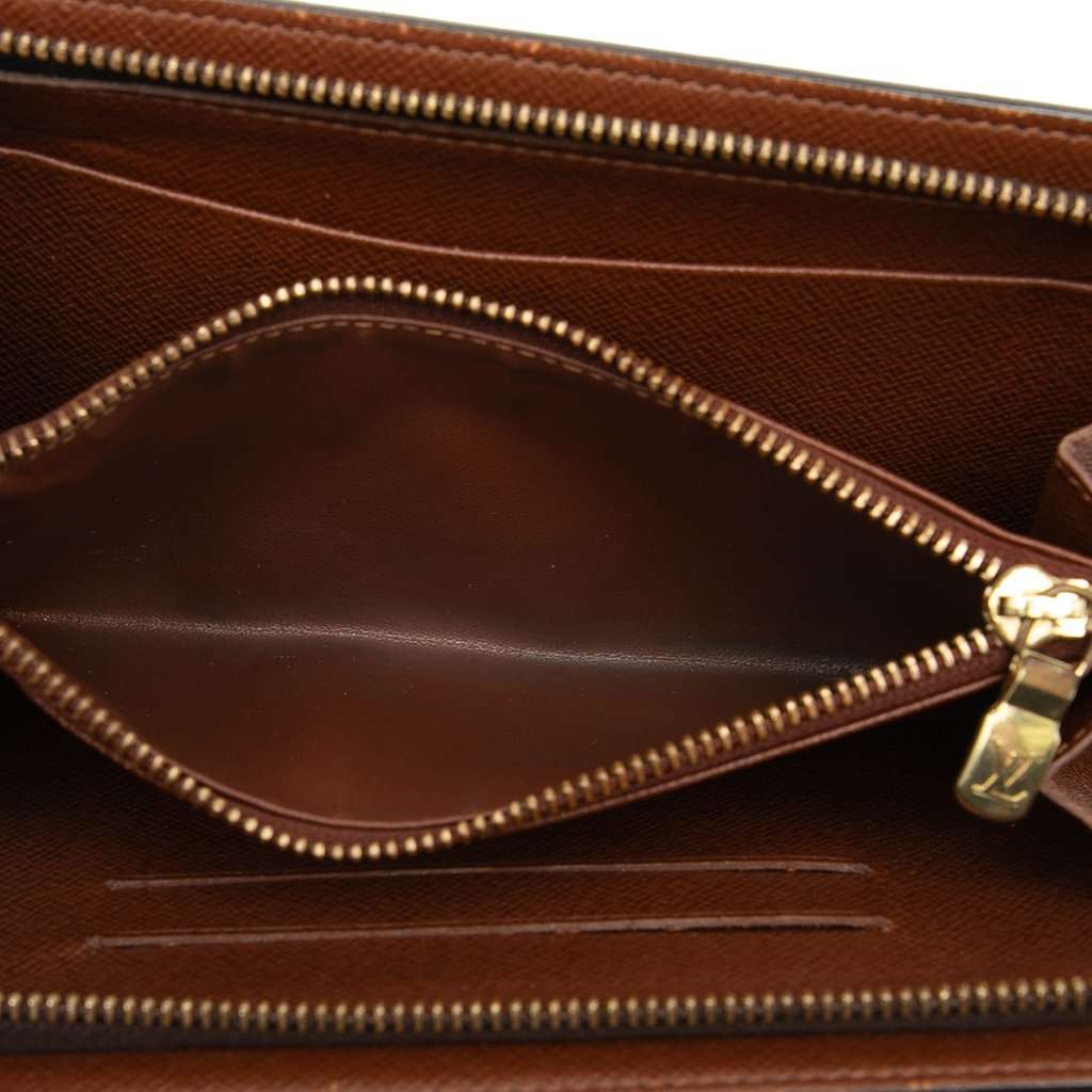 Louis Vuitton Monogram Porte Monnaie Zippy Long Wallet Brown Very good condition - Model View