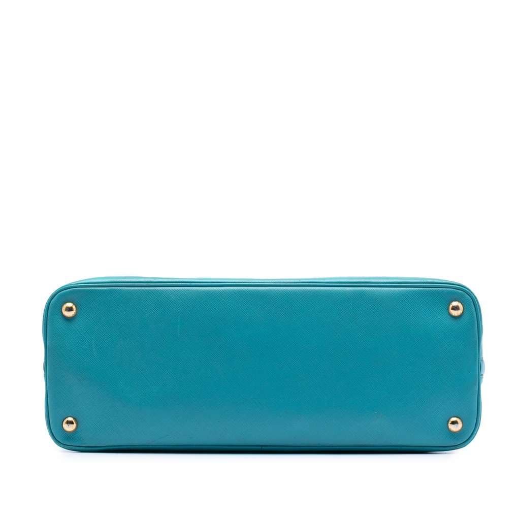 Prada Large Saffiano Lux Promenade Satchel Blue Leather Very good condition - Inside View