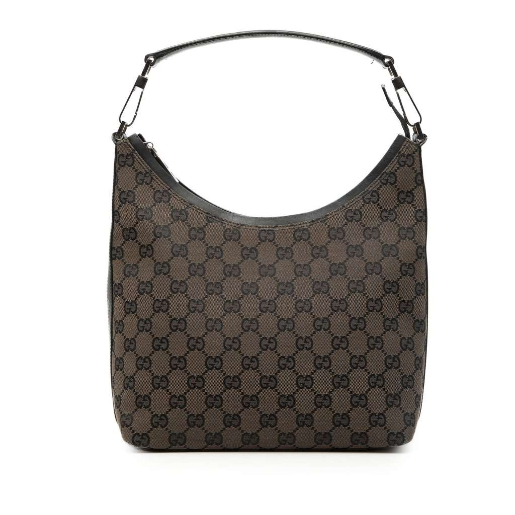 Gucci GG Canvas Shoulder Bag Brown Very good condition - Front View