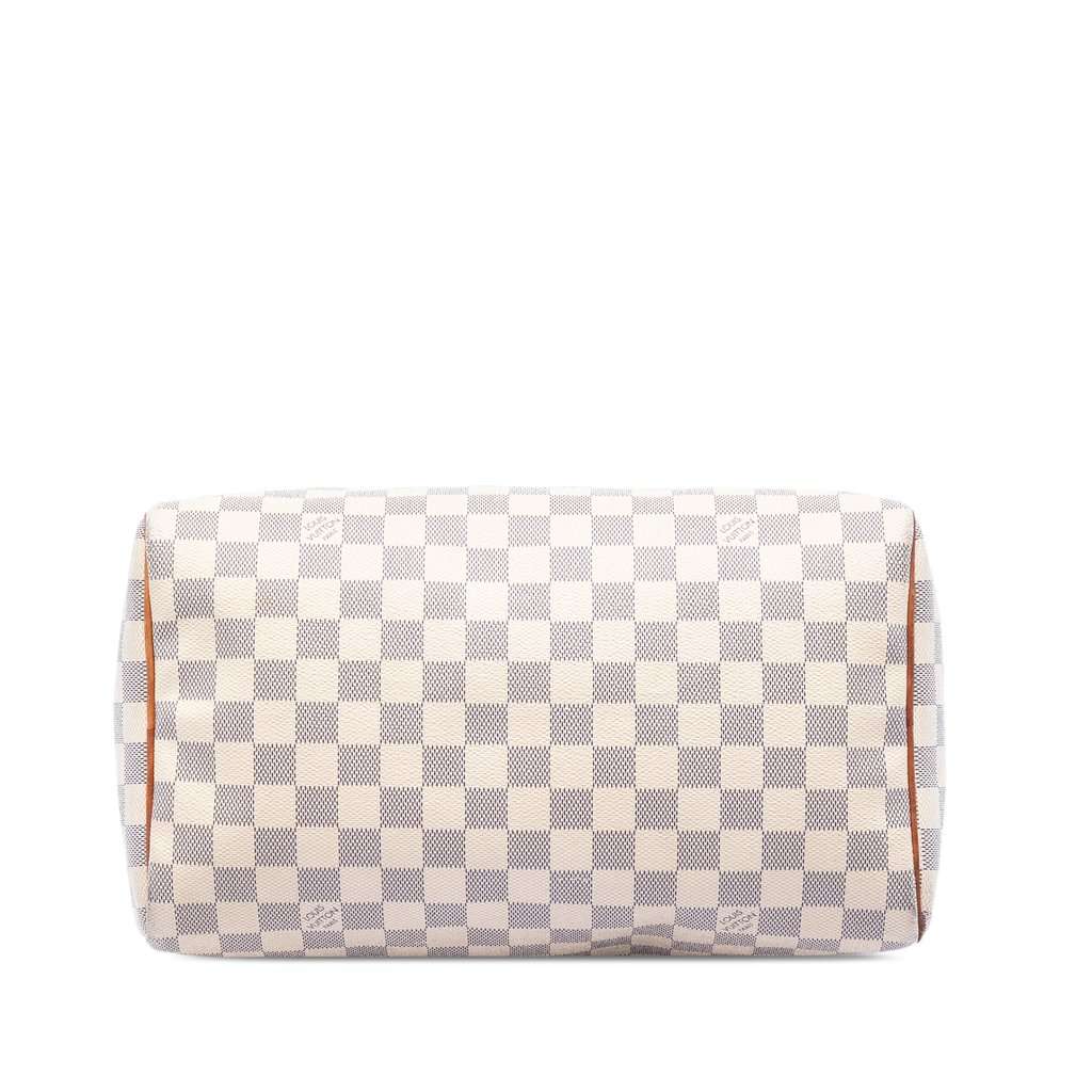 Louis Vuitton Damier Azur Speedy 30 White Good condition - Inside View