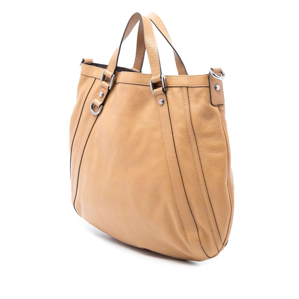 Gucci Leather Abbey D Ring Satchel Brown Leather Very good condition - Back View