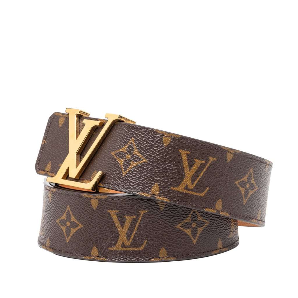 Louis Vuitton Monogram Initiales Reversible Belt Brown Very good condition - Back View
