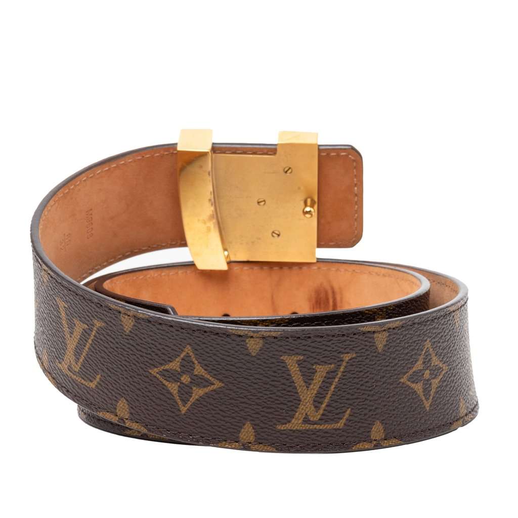 Louis Vuitton Monogram Initiales Reversible Belt Brown Very good condition - Inside View