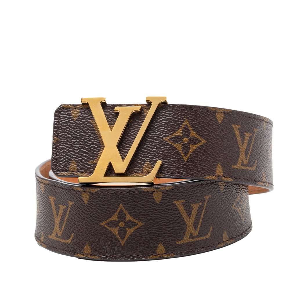 Louis Vuitton Monogram Initiales Reversible Belt Brown Very good condition - Model View