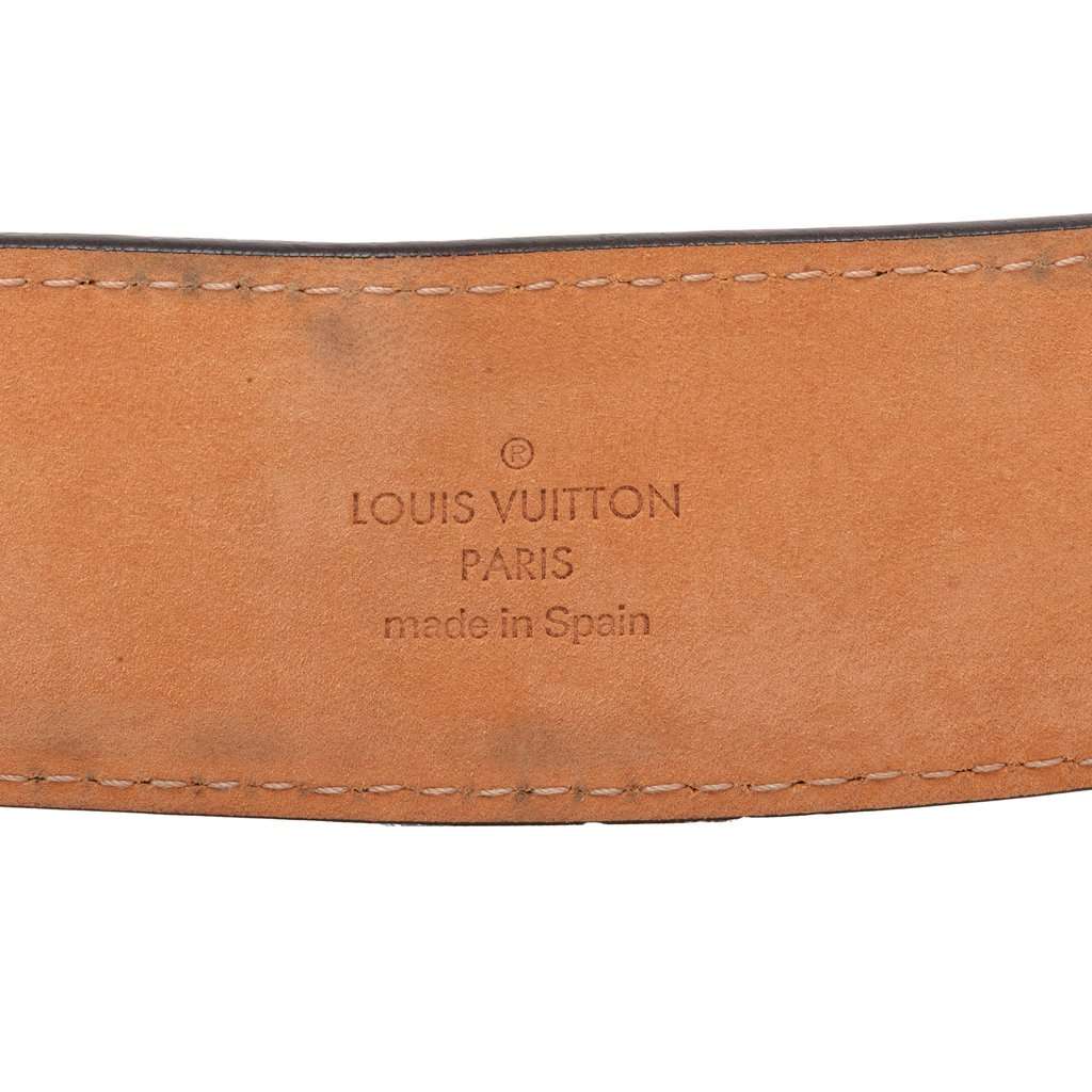 Louis Vuitton Monogram Initiales Reversible Belt Brown Very good condition - Box View