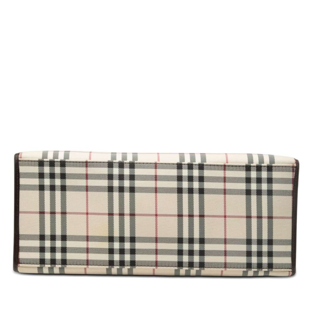 Burberry House Check Canvas Convertible Tote Beige Very good condition - Inside View