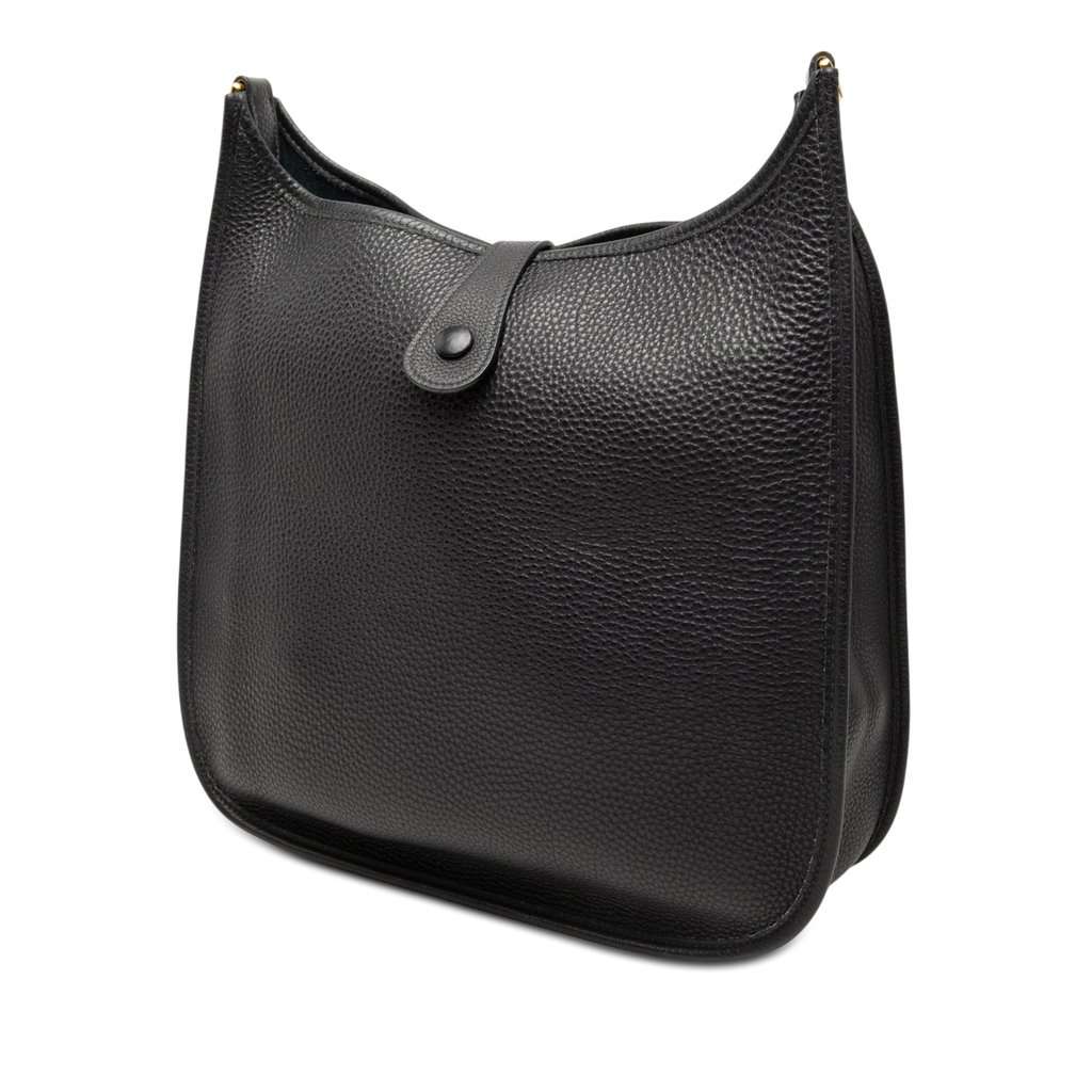 Hermès Togo Evelyne I 33 Black Leather Very good - Back View
