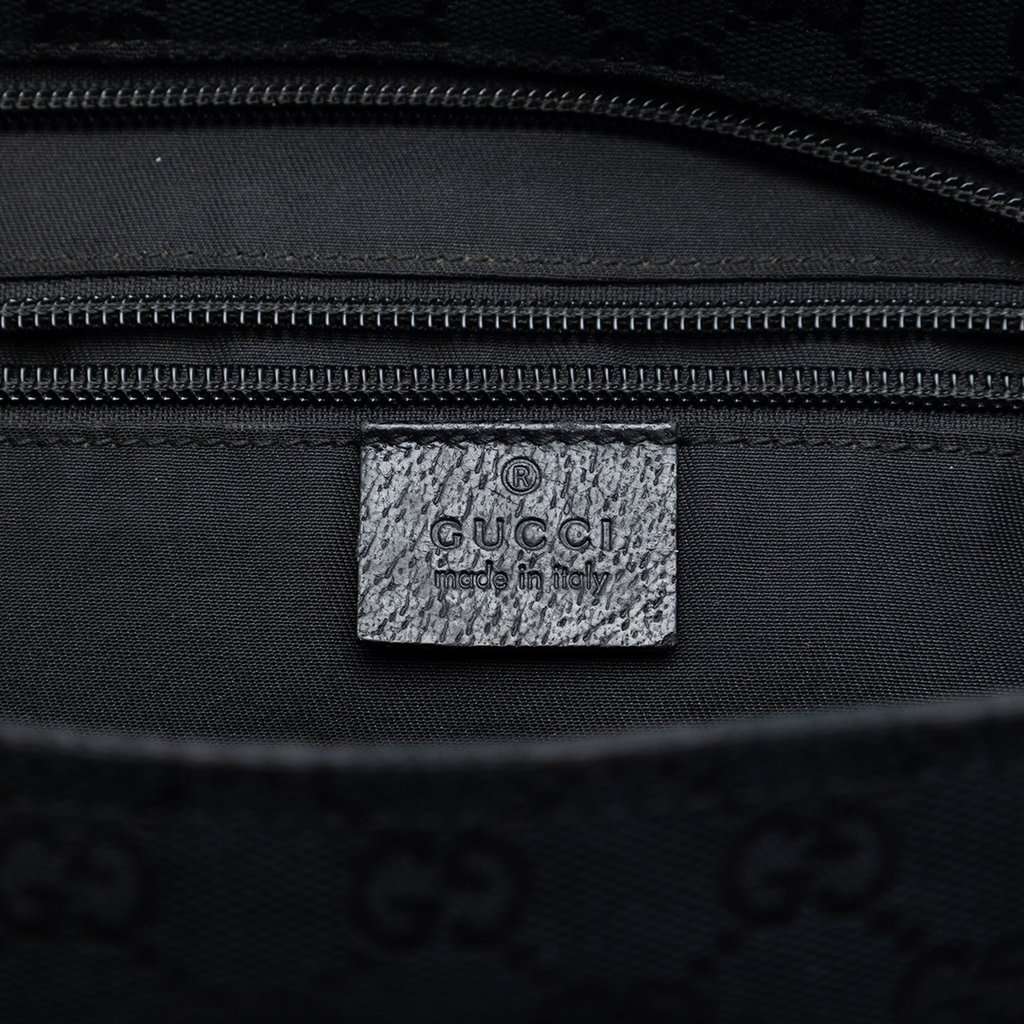 Gucci GG Canvas Web Crossbody Black Very good condition - Box View