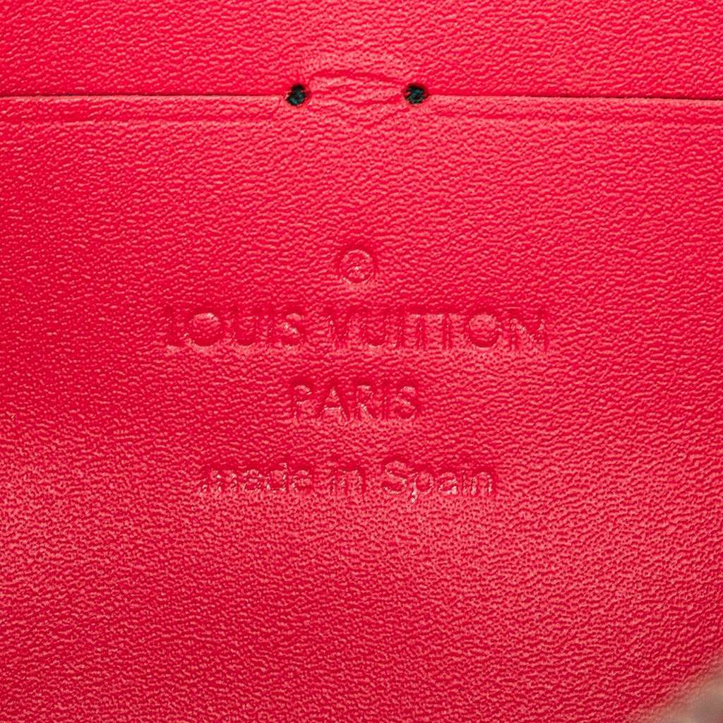 Louis Vuitton Portefeuille Cherrywood Wallet On Chain Pink Leather Very good - Box View