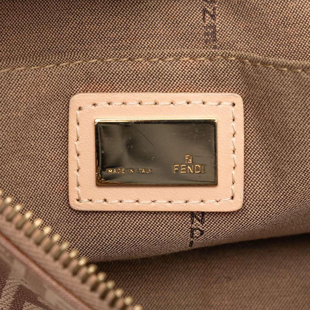 Fendi Zucchino Canvas Hobo Beige Good condition - Box View