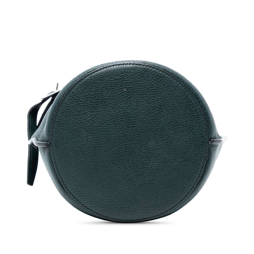 Celine Nano Leather Big Bucket Bag Green Leather Very good condition - Inside View