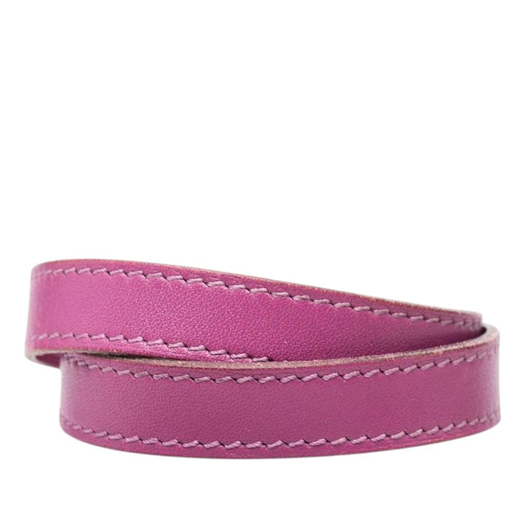 Hermès Swift Kelly Double Tour Bracelet Pink Leather Very good condition - Inside View