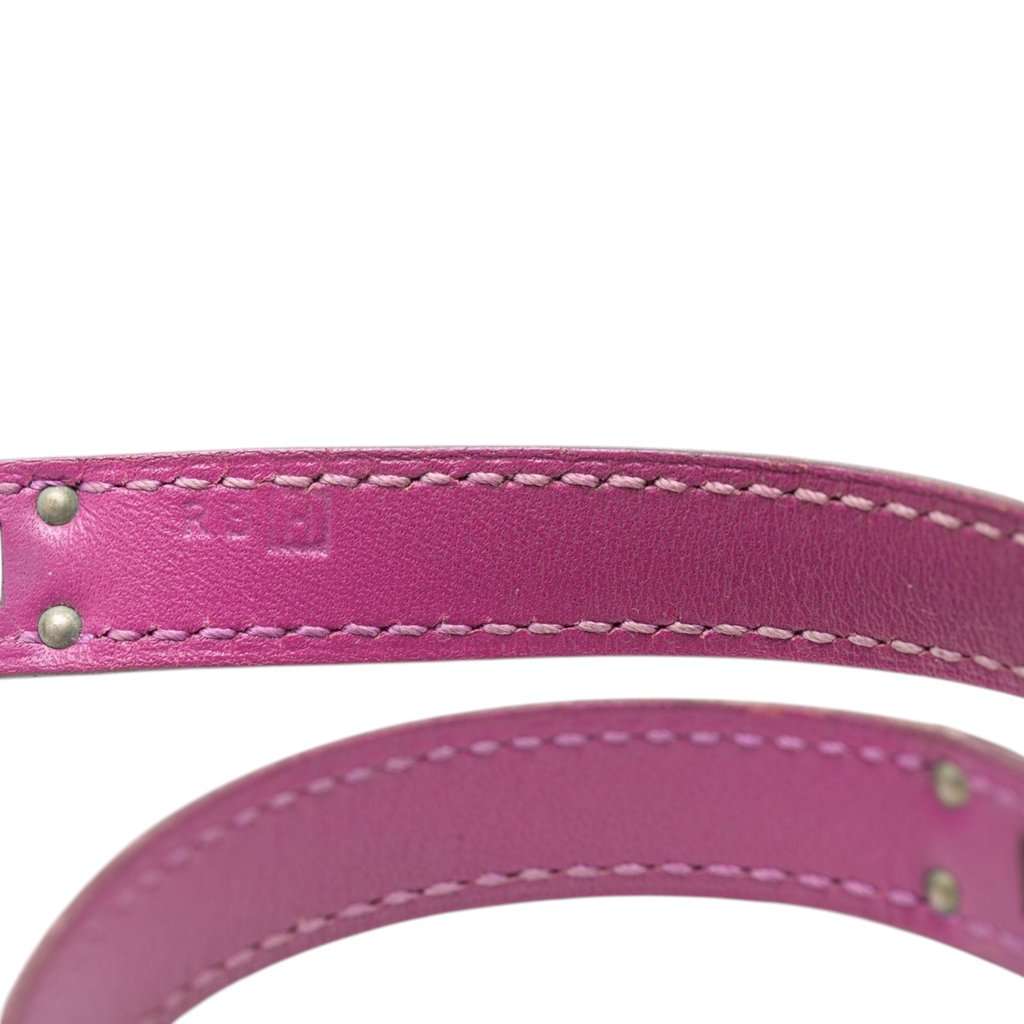 Hermès Swift Kelly Double Tour Bracelet Pink Leather Very good condition - Box View