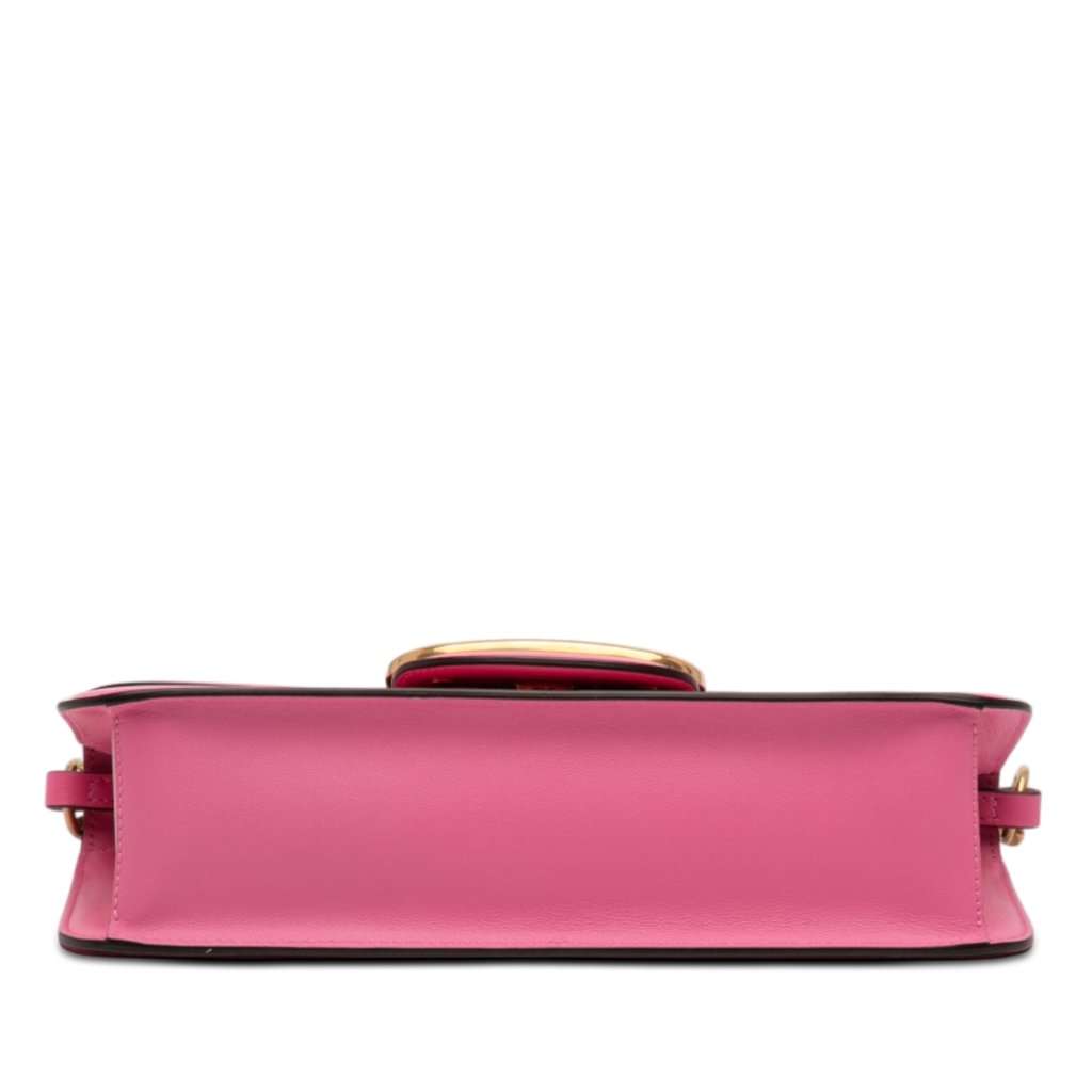 Valentino Medium Calfskin VLogo Loco Satchel Pink Leather Very good - Inside View