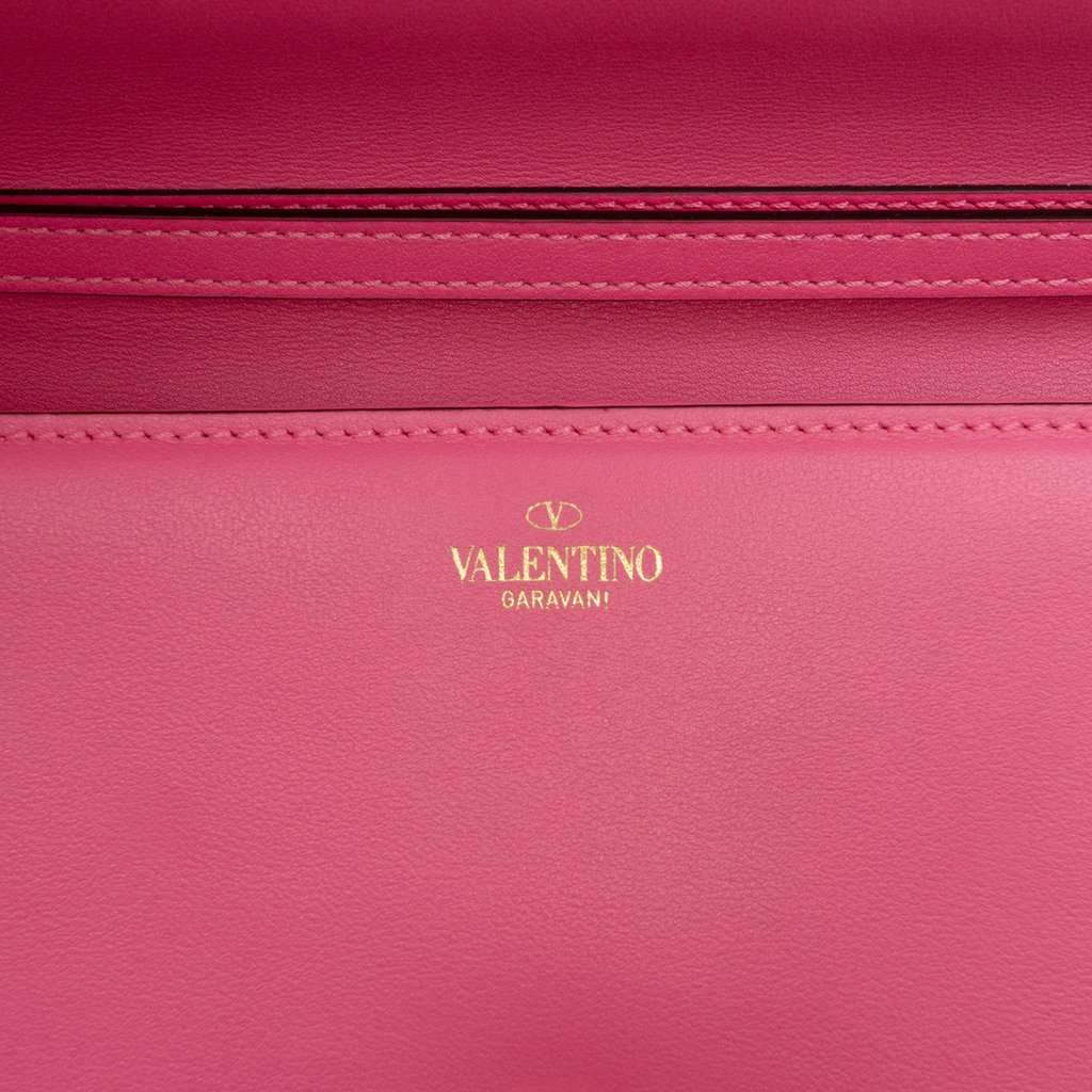 Valentino Medium Calfskin VLogo Loco Satchel Pink Leather Very good - Box View