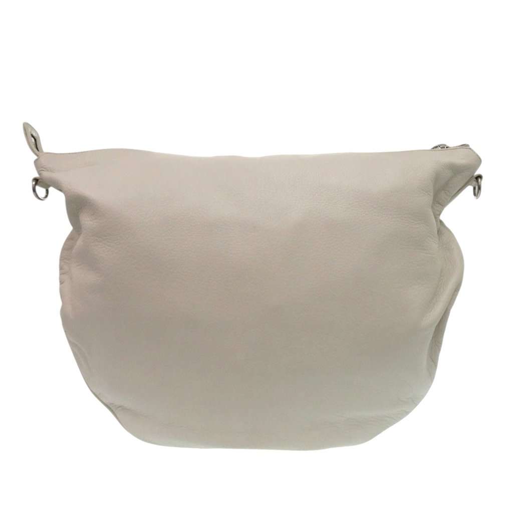Gucci Calfskin Half Moon Hobo Beige Leather Very good - Back View