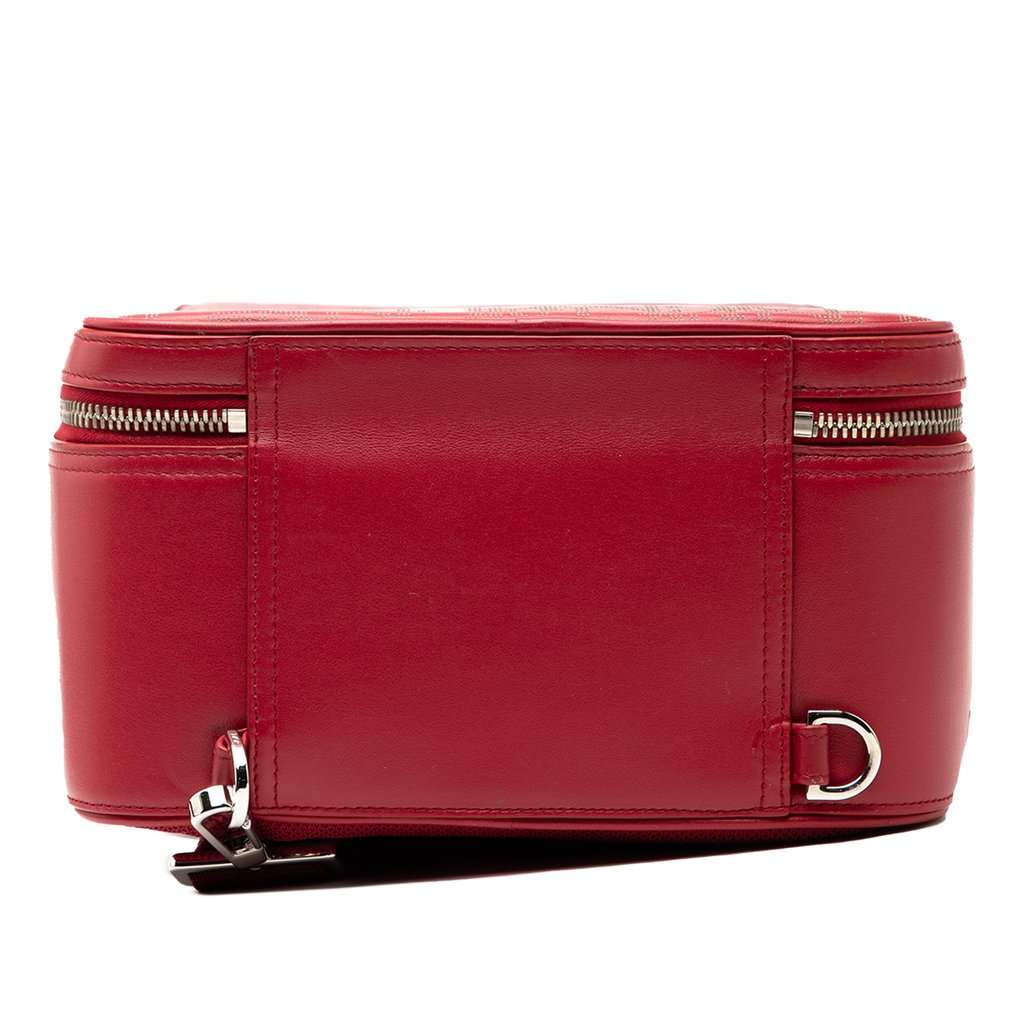 Dior Oblique Perforated Calfskin Galaxy World Tour Shoe Case Red Leather Very good - Inside View