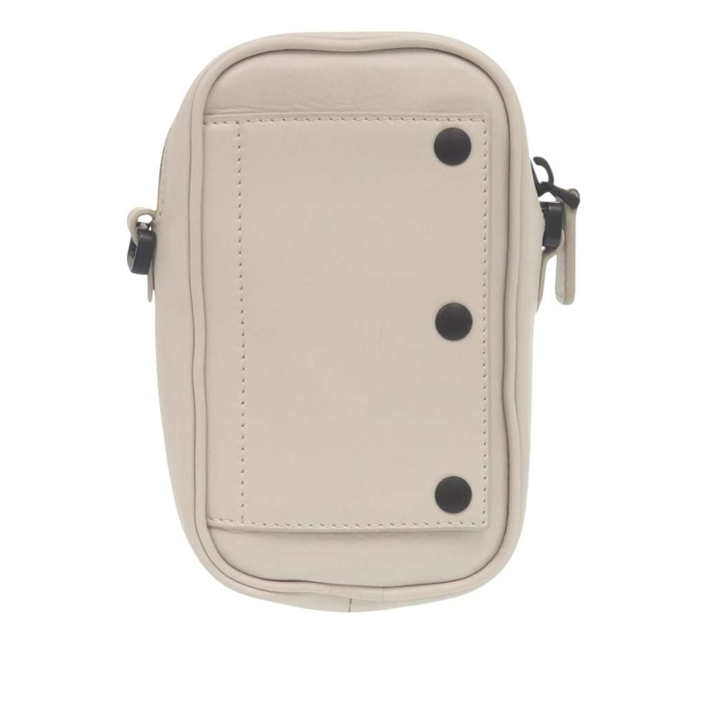 Bottega Veneta Perforated Calfskin Leggero Crossbody White Leather Very good condition - Back View