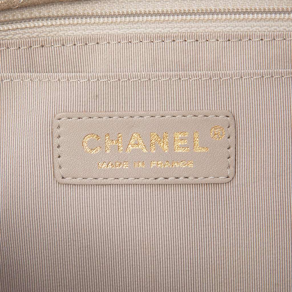 Chanel Medium Metallic Lambskin Embellished Mineral Nights Single Flap Brown Leather Very good condition - Box View