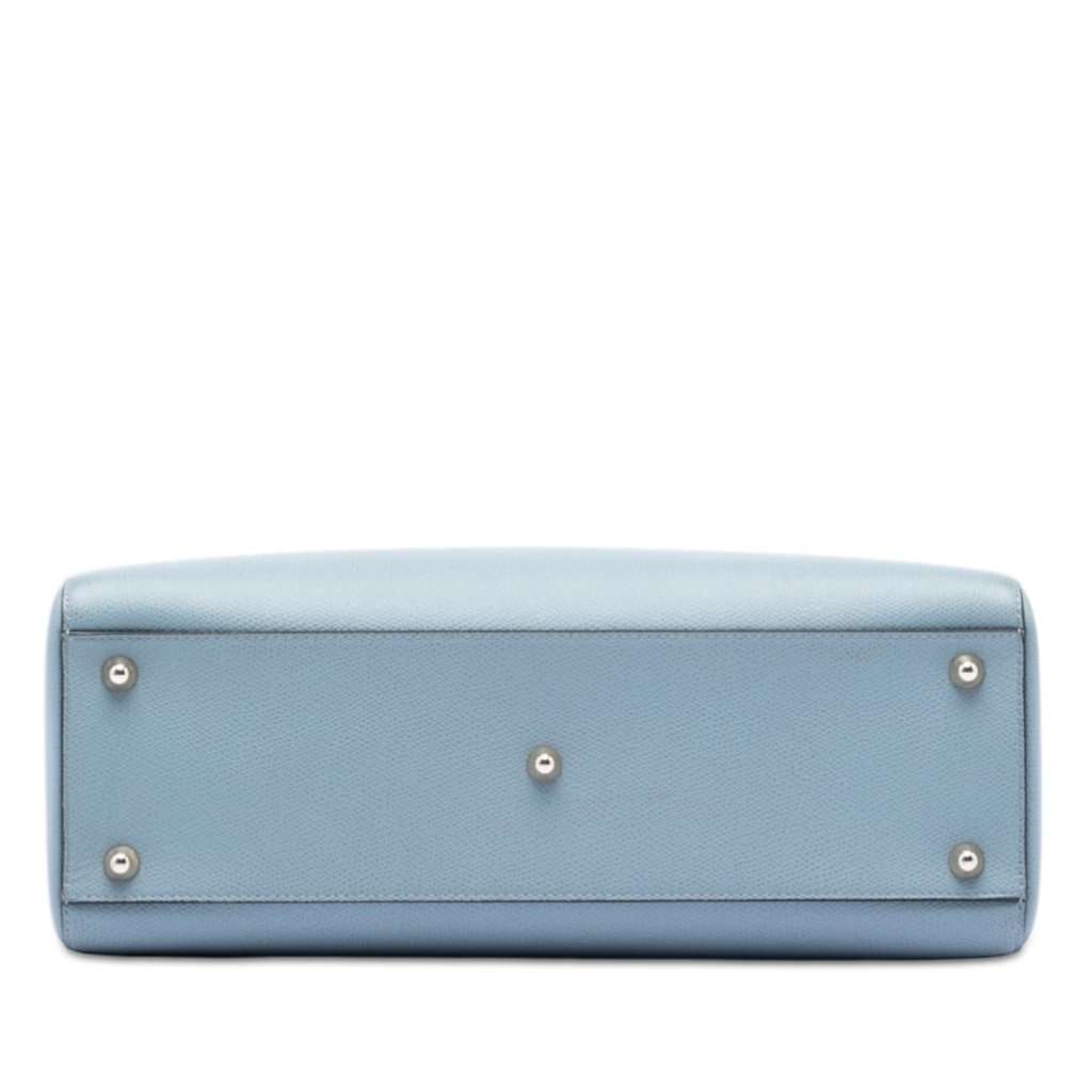 Dior Large Grained Calfskin Lady Dior Blue Leather Very good condition - Inside View