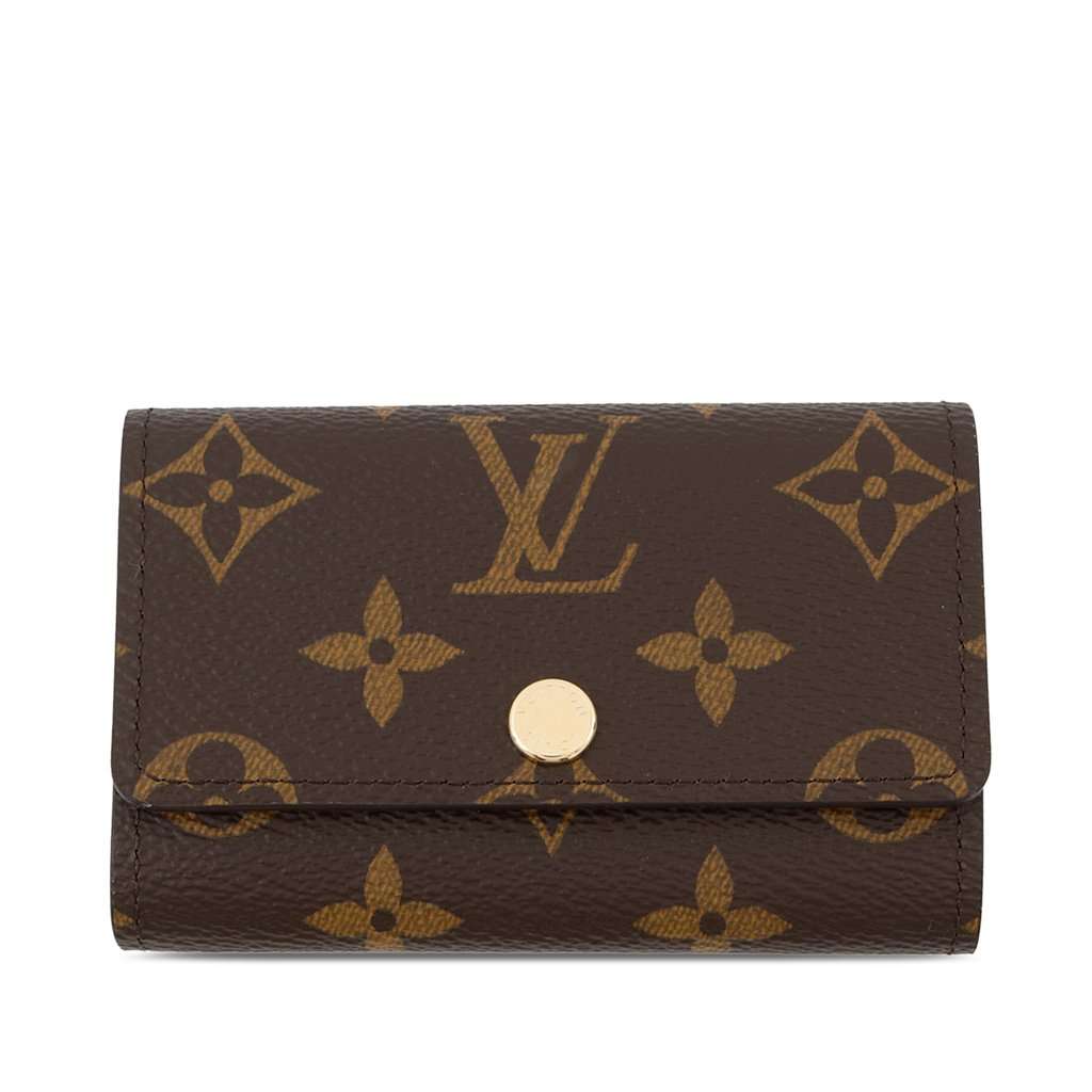 Louis Vuitton Monogram 6 Key Holder Brown Very good - Front View