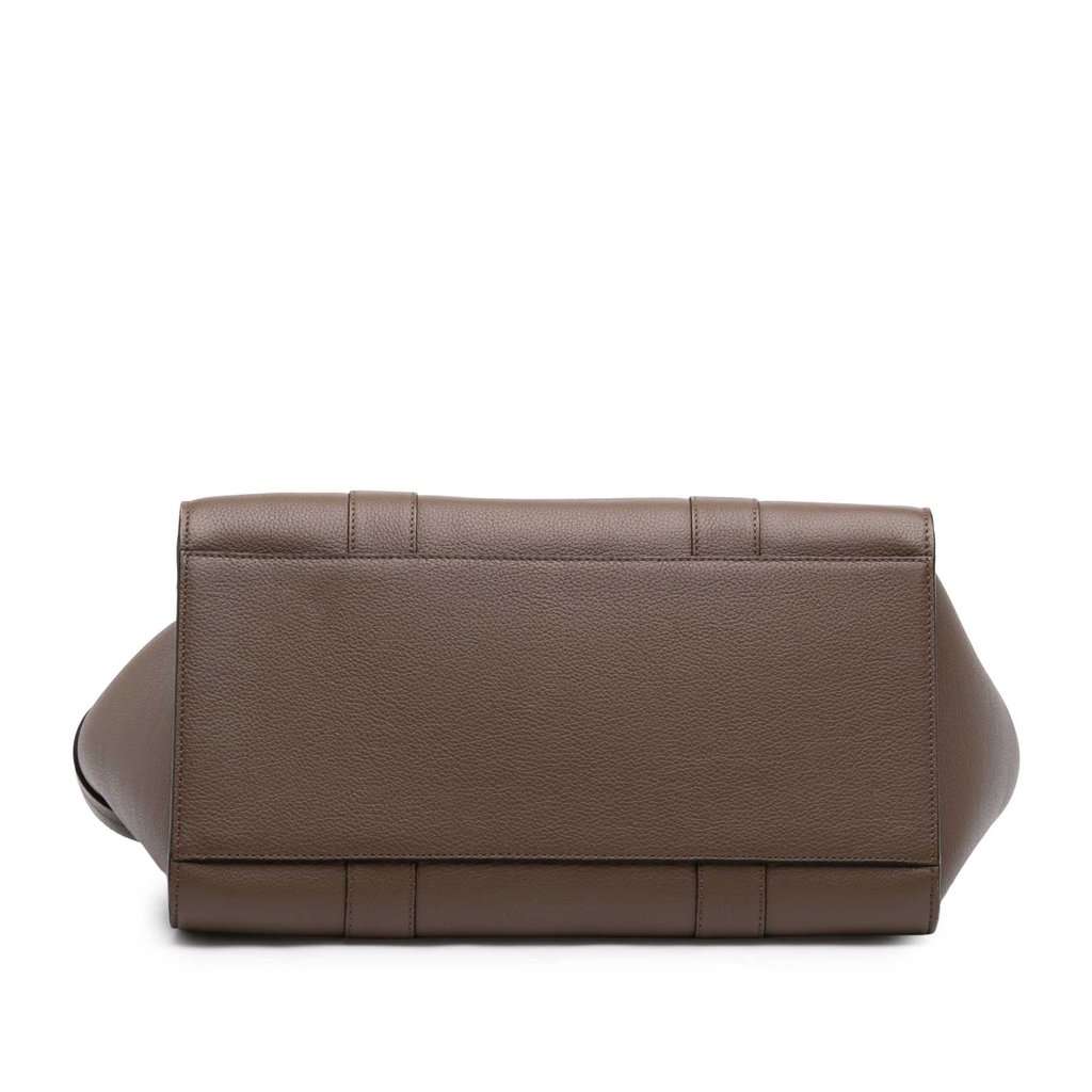 Mulberry Small Grained Calfskin Zipped Bayswater Satchel Brown Leather Very good - Inside View