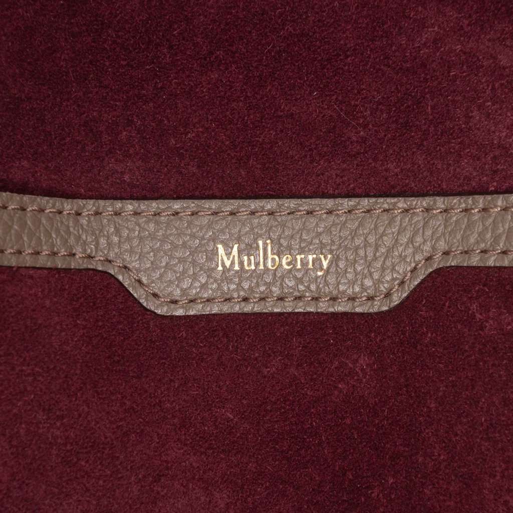 Mulberry Small Grained Calfskin Zipped Bayswater Satchel Brown Leather Very good - Box View