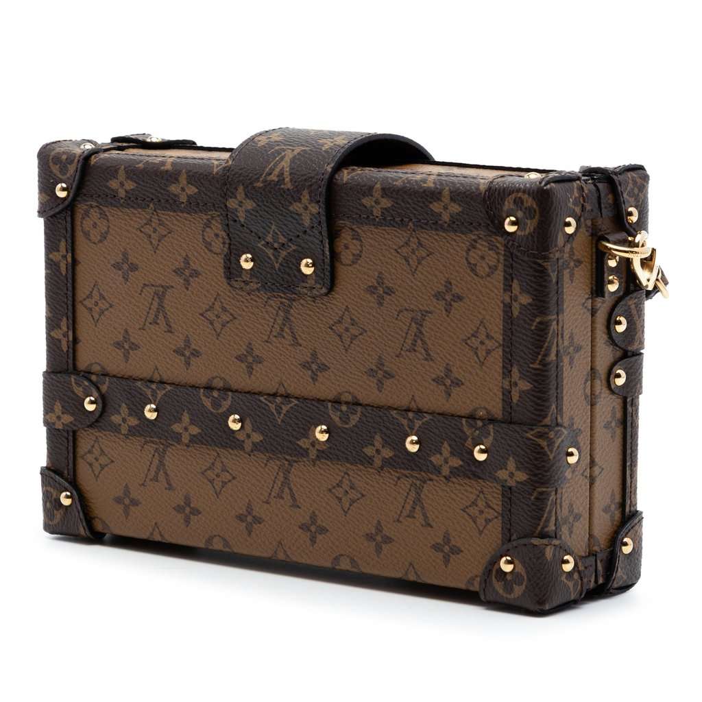Louis Vuitton Monogram Reverse Petite Malle Brown Very good condition - Back View