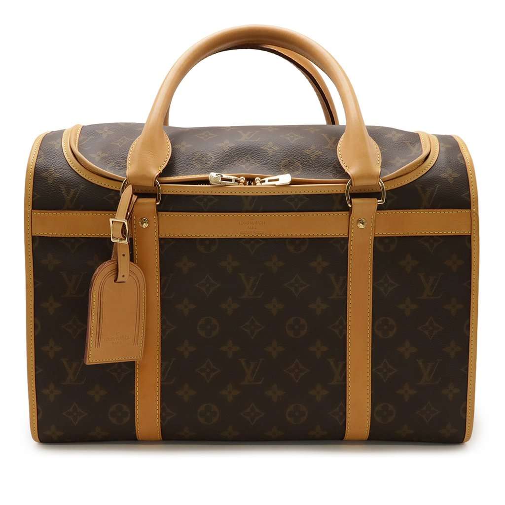 Louis Vuitton Monogram Sac Chien Pet Carrier 40 Brown Very good condition - Front View