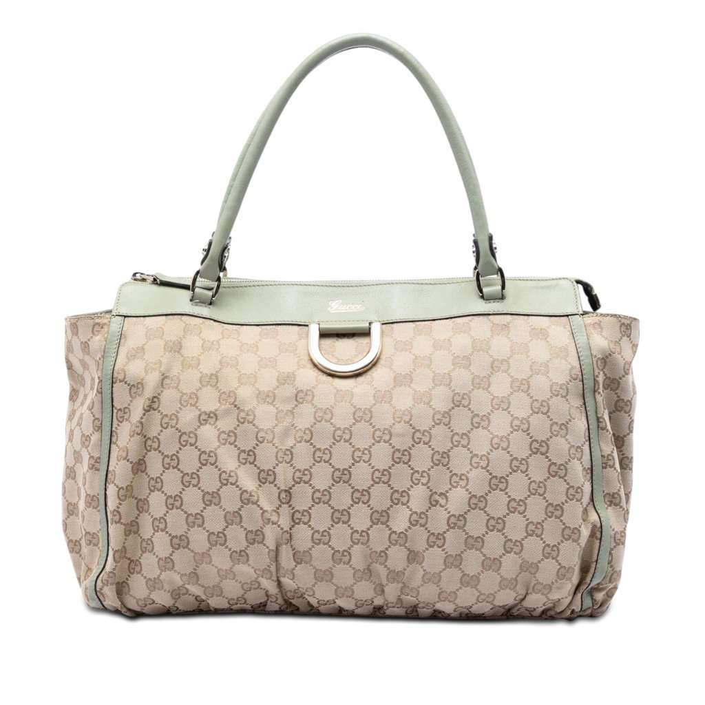 Gucci GG Canvas Abbey D Ring Tote Beige Very good condition - Front View