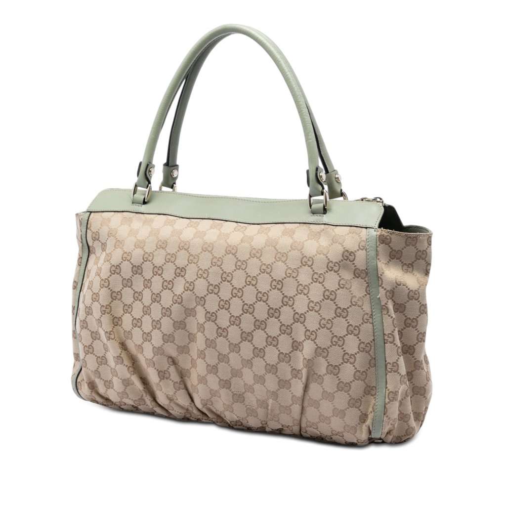 Gucci GG Canvas Abbey D Ring Tote Beige Very good condition - Back View