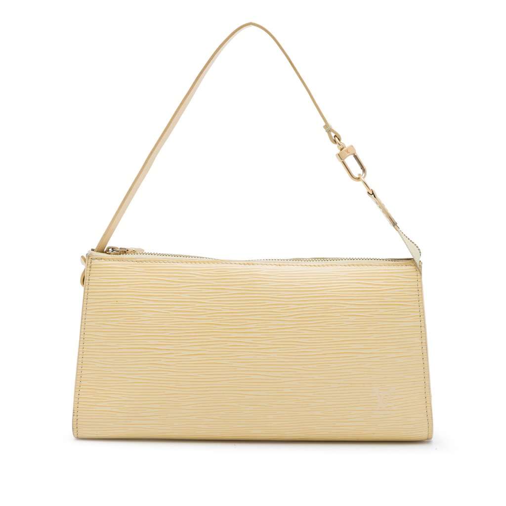 Louis Vuitton Epi Pochette Accessoires Yellow Leather Very good - Front View