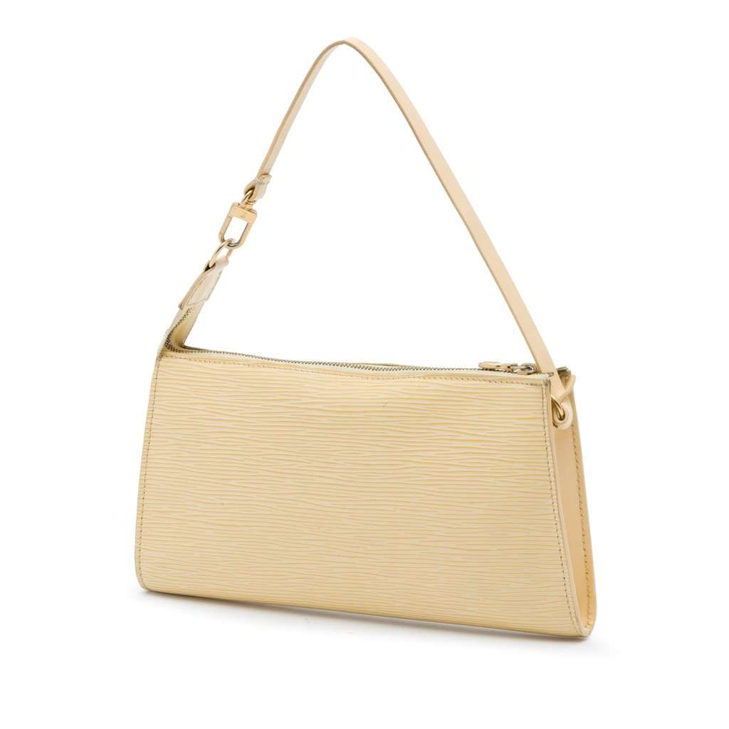 Louis Vuitton Epi Pochette Accessoires Yellow Leather Very good - Back View