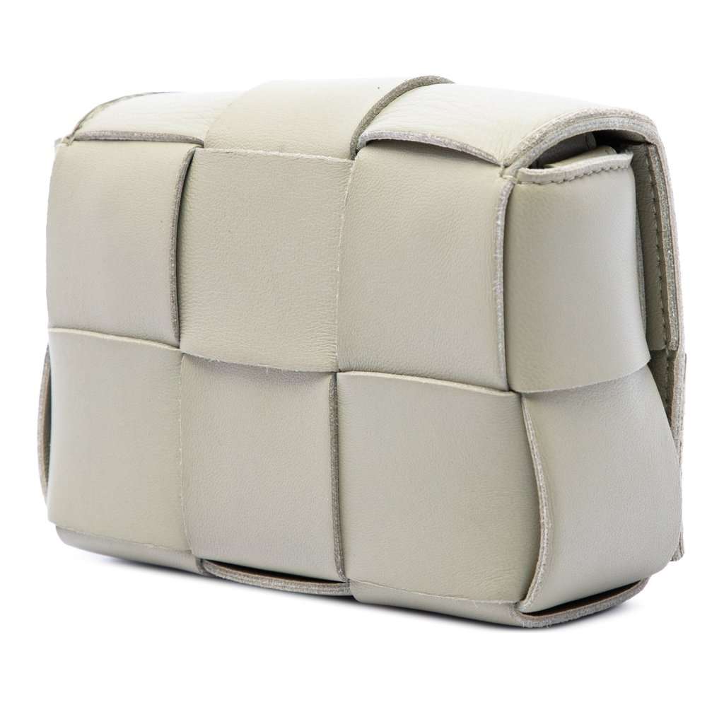 Bottega Veneta Candy Nappa Intrecciato Cassette Crossbody Camel Leather Very good condition - Back View