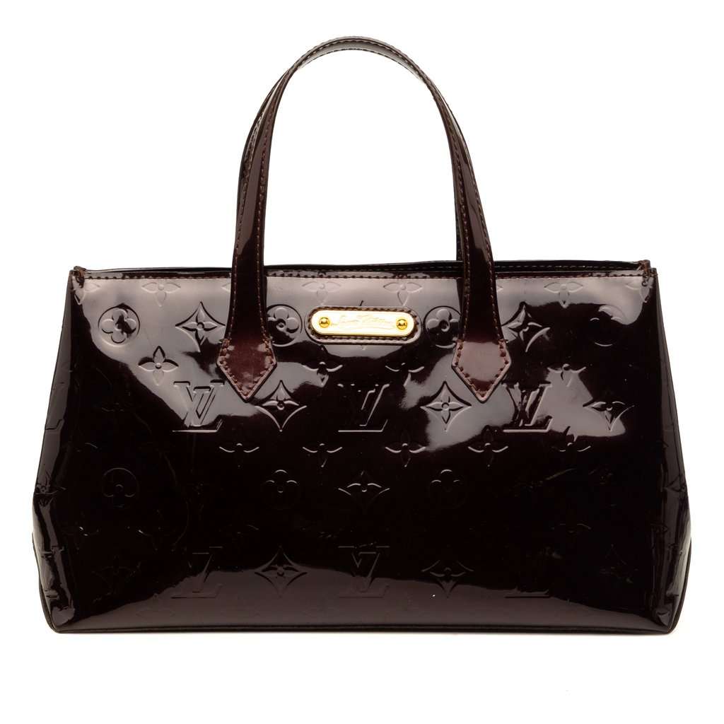 Louis Vuitton Monogram Vernis Wilshire PM Purple Leather Very good condition - Front View