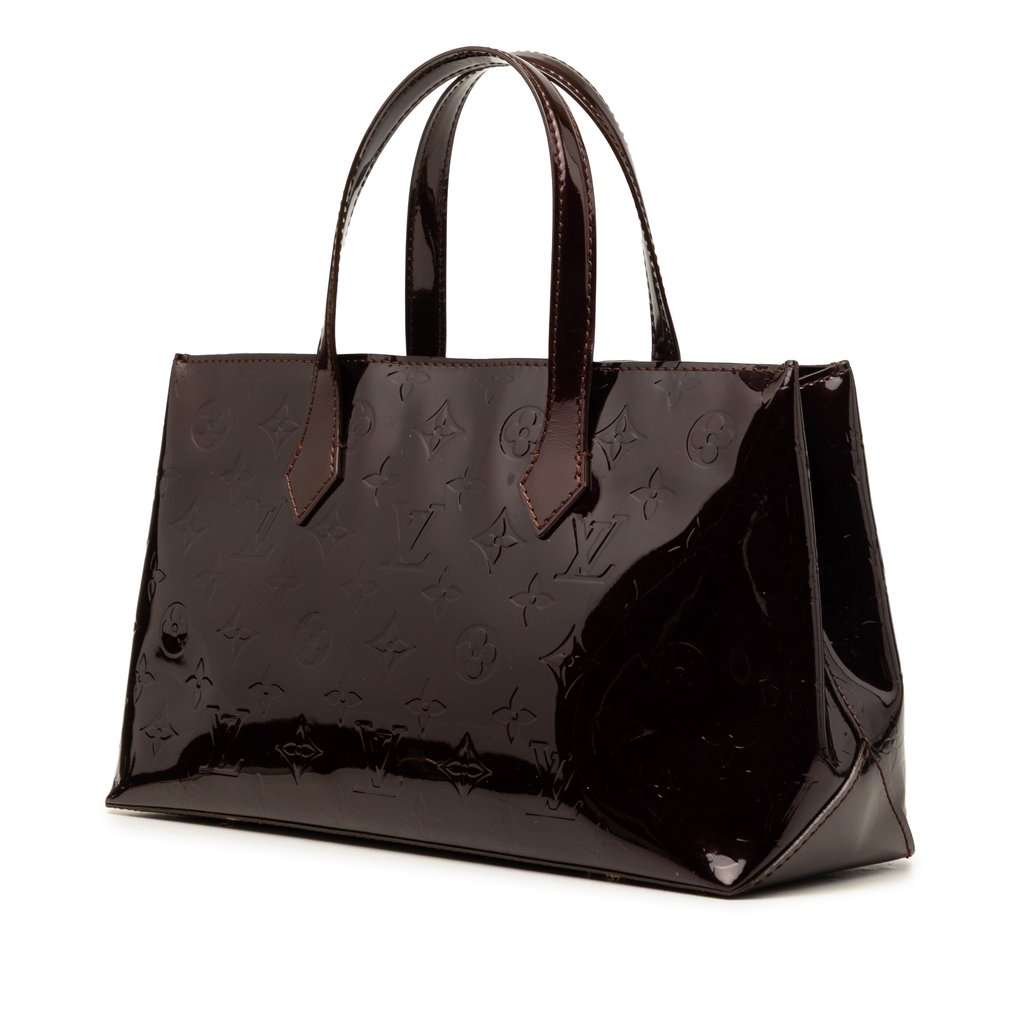 Louis Vuitton Monogram Vernis Wilshire PM Purple Leather Very good condition - Back View