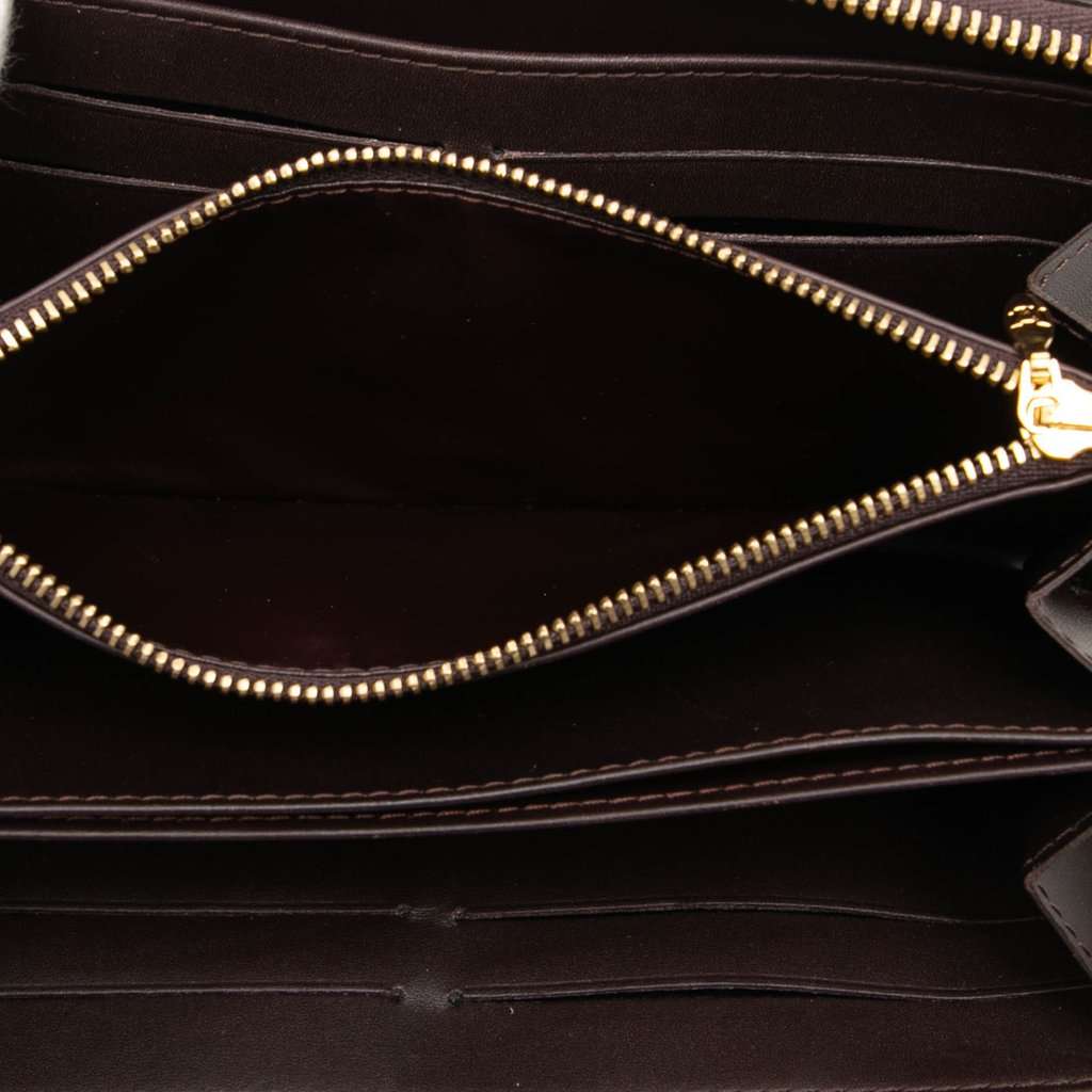 Louis Vuitton Monogram Vernis Zippy Long Wallet Purple Leather Very good condition - Model View